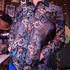 Draper's And Damon's Jacket metallic threaded intricate design
